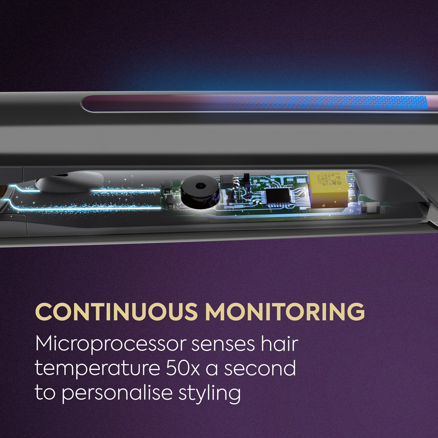 Sensor Protect Styler Intelligent Hair Straightener for Ultra Care