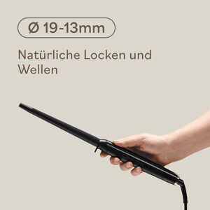 Konischer Lockenstab - &Oslash; 19-13mm