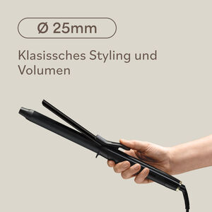Lockenstab mit Klammer - &Oslash; 25mm