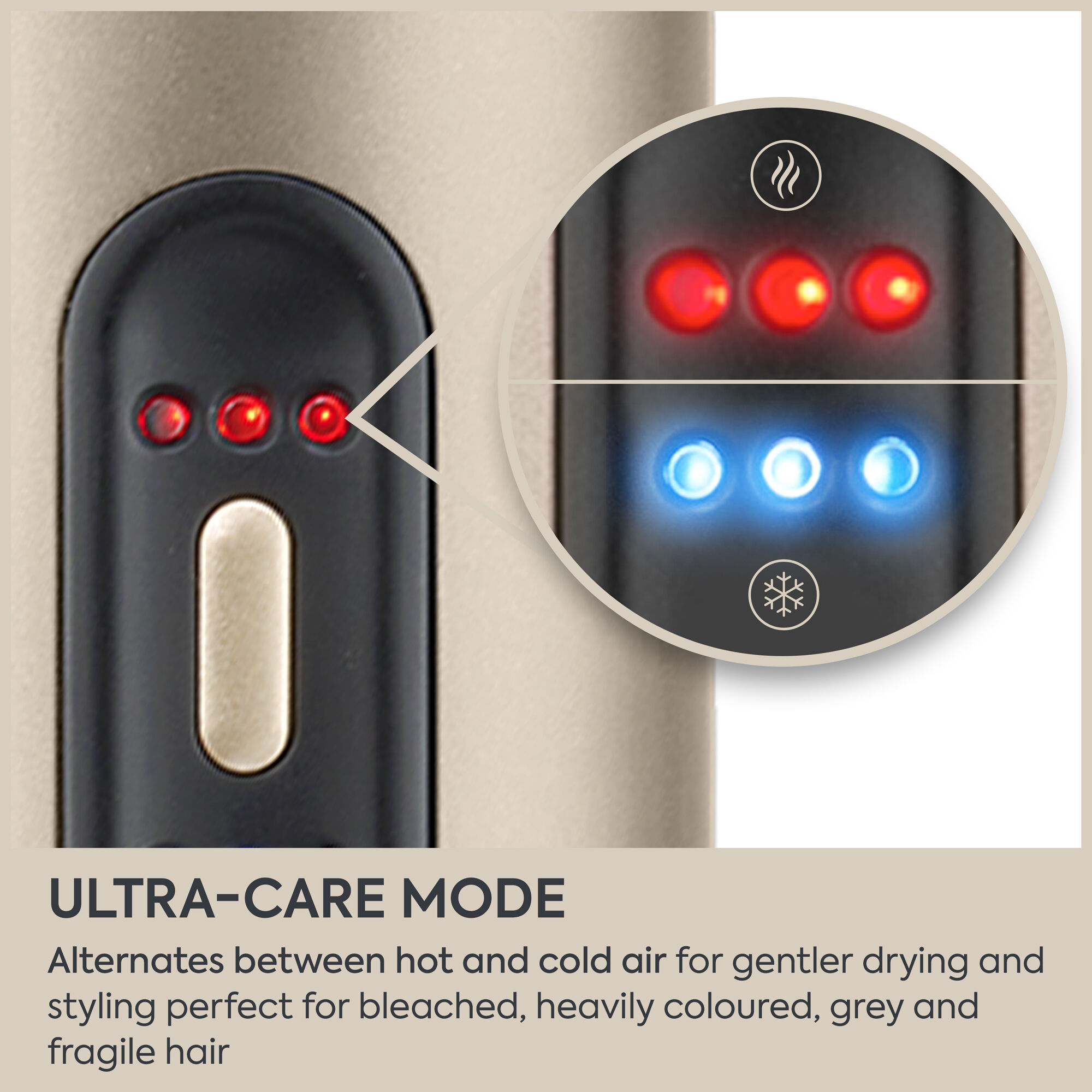 Air Wand Gold Wet-to-Dry Hair Dryer, Straightener & Styler