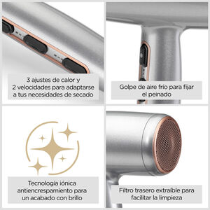 Secador de pelo Cosmos 2100W – Potente, iónico, ligero y versátil