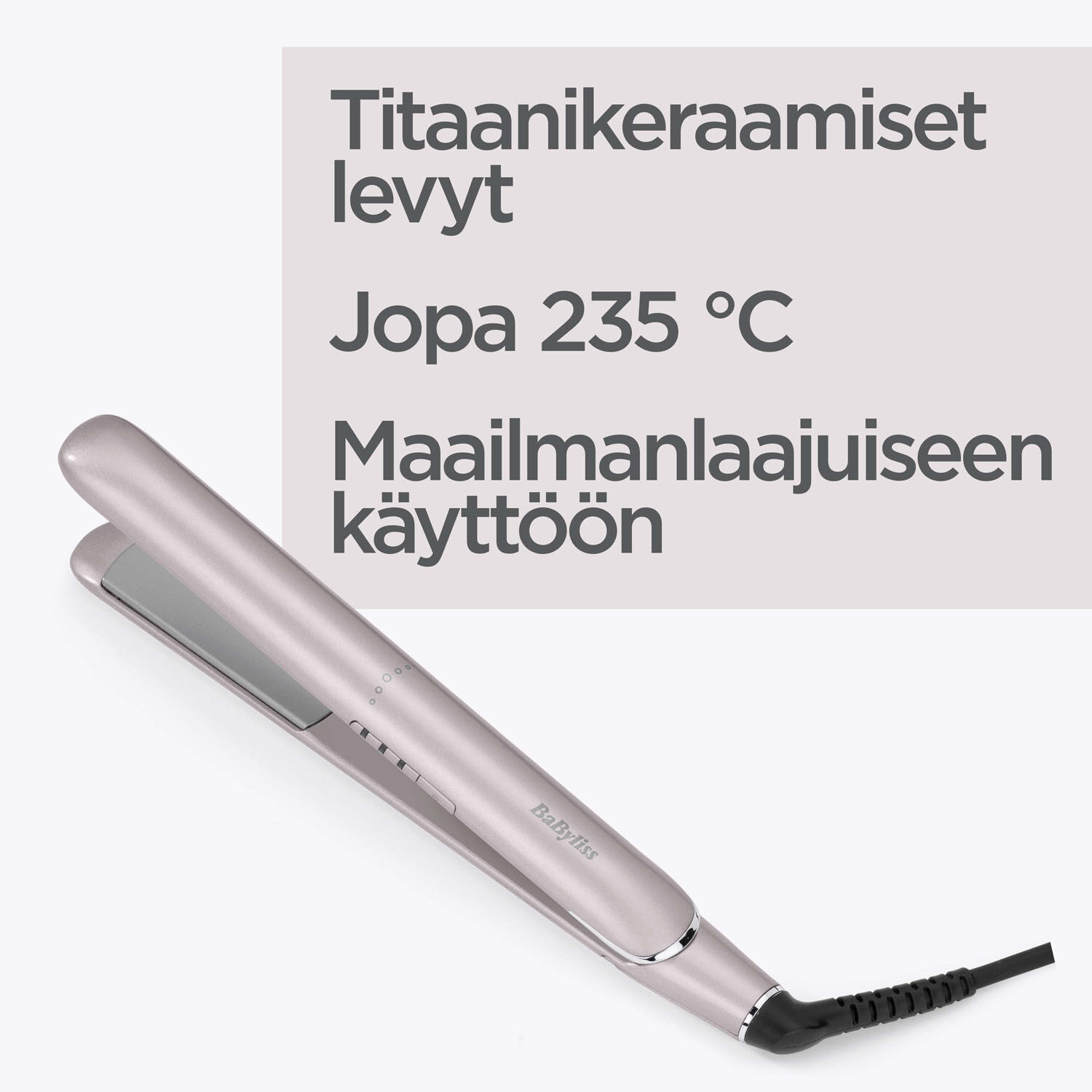 Titaanikeraamiset levyt. Jopa 235&deg;C. Maailmanlaajuiseen k&auml;ytt&ouml;&ouml;n