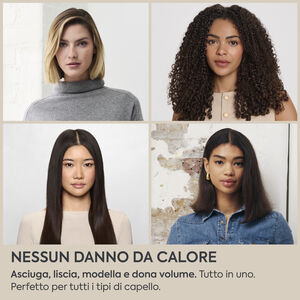 Air Wand Gold Asciugacapelli, Piastra e Styler Wet-to-Dry