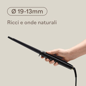 Ferro arricciacapelli conico - &Oslash; 19-13mm