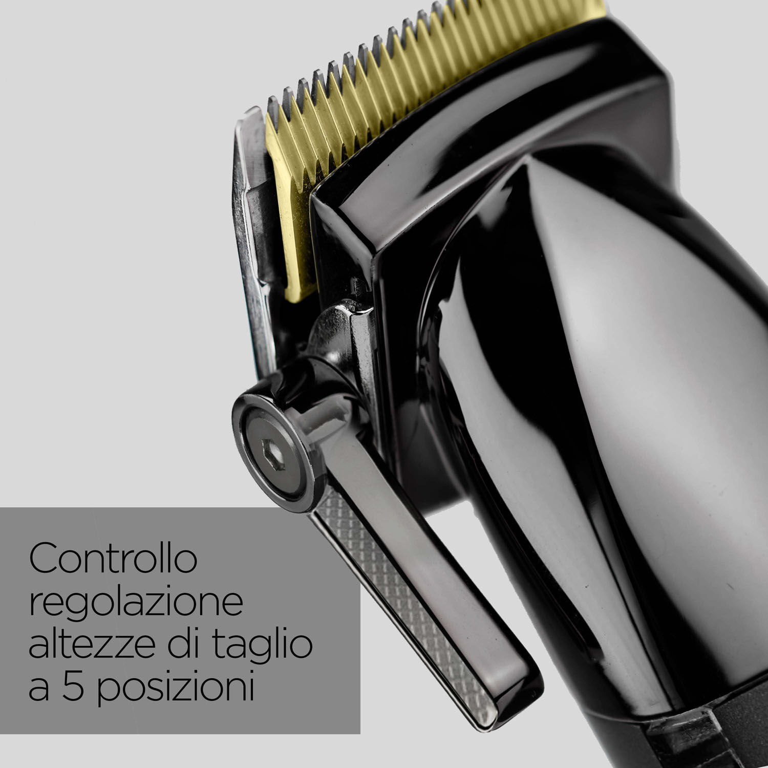 Controllo regolazione altezze di taglio a 5 posizioni