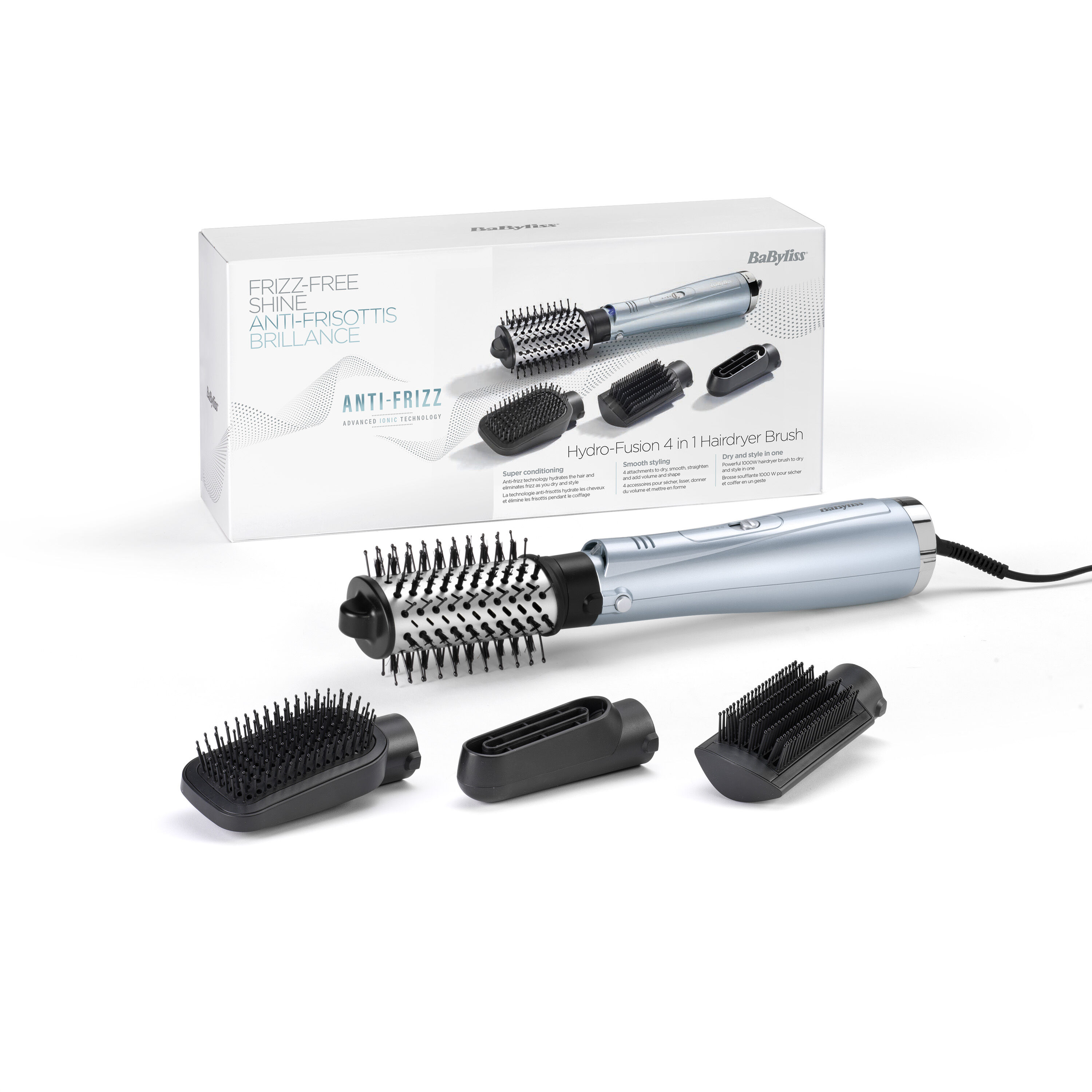 Hydro-Fusion Anti-Frizz 4-in-1 Hair Dryer Brush