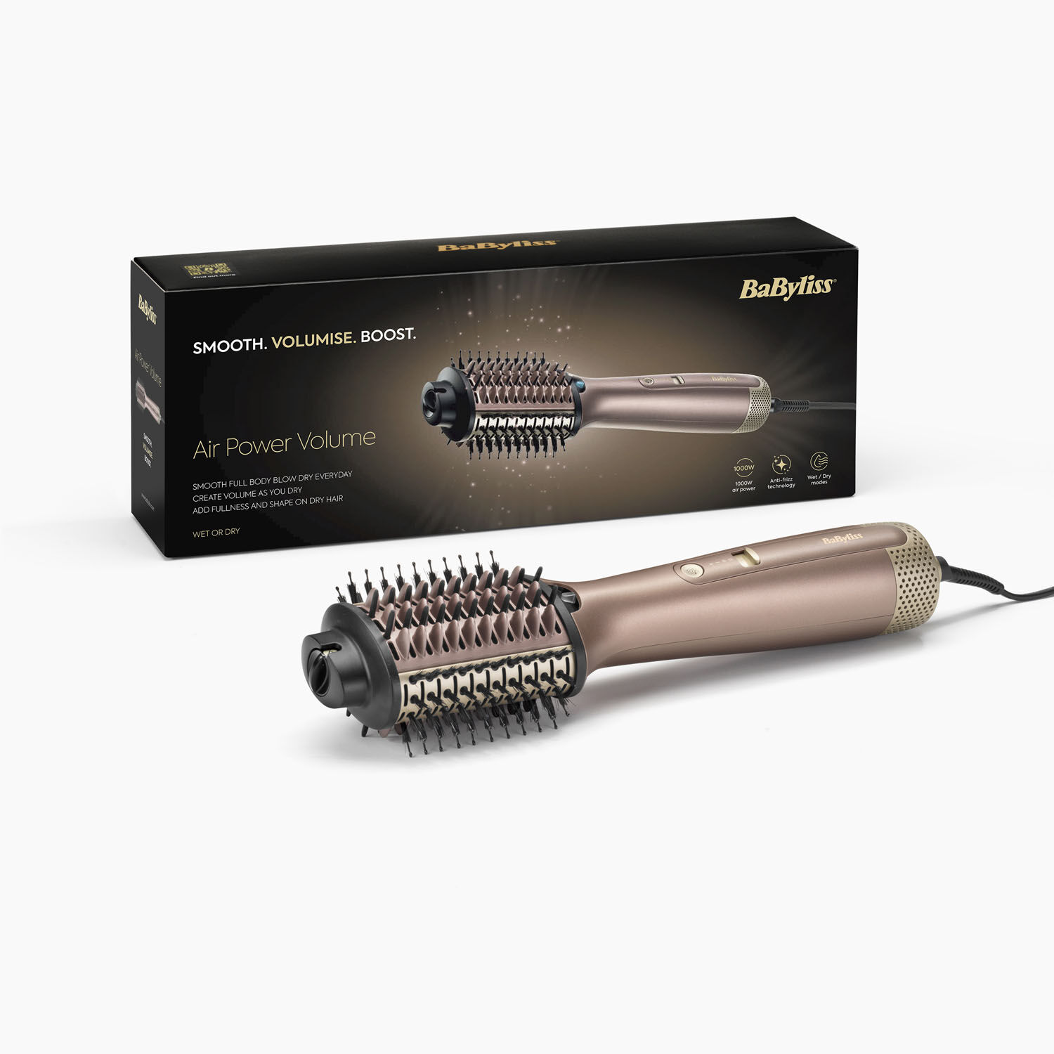 Babyliss Hair Brush Babyliss 2772u Smooth Dry Airstyler Hairbrush