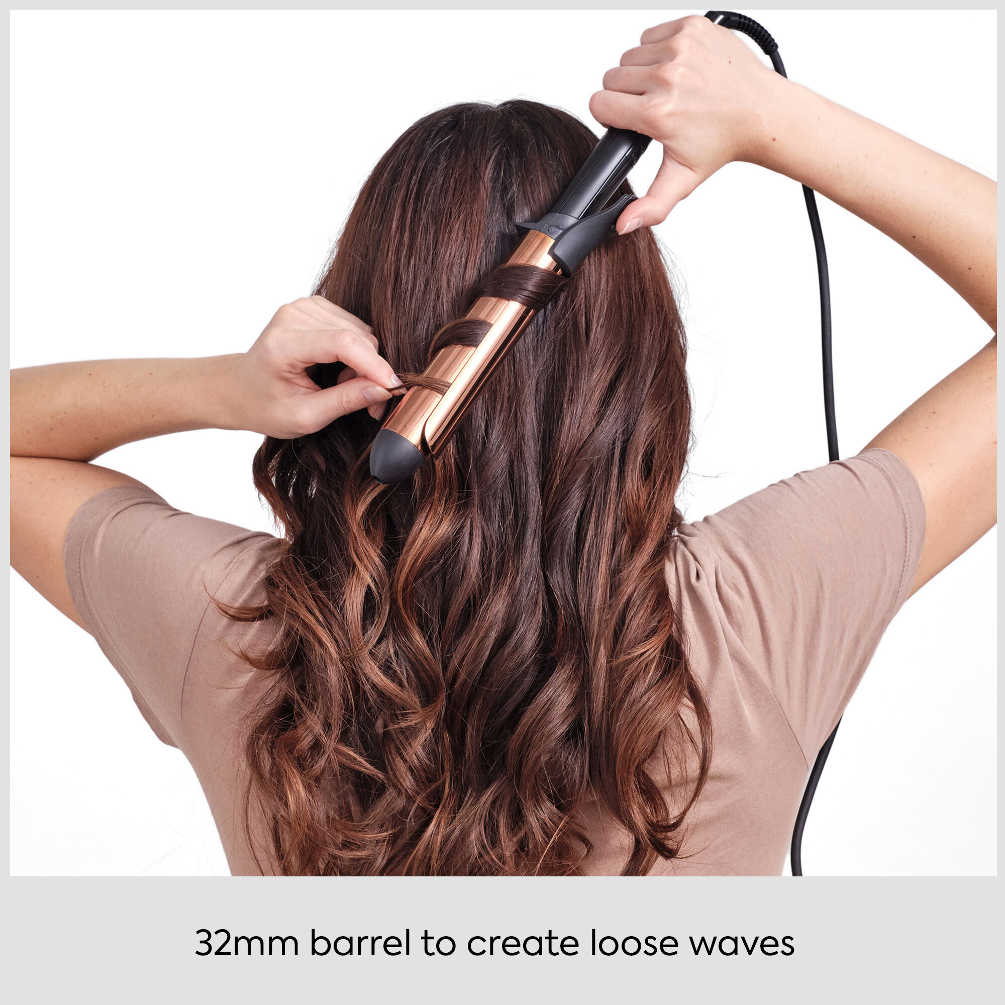 32mm barrel to create loose waves