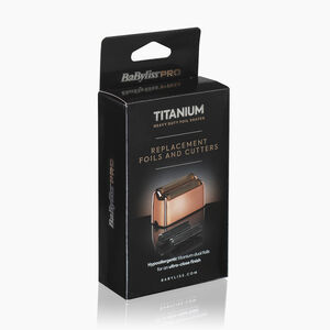 Titanium Double Foil Shaver Replacement Foils (Rose Gold)