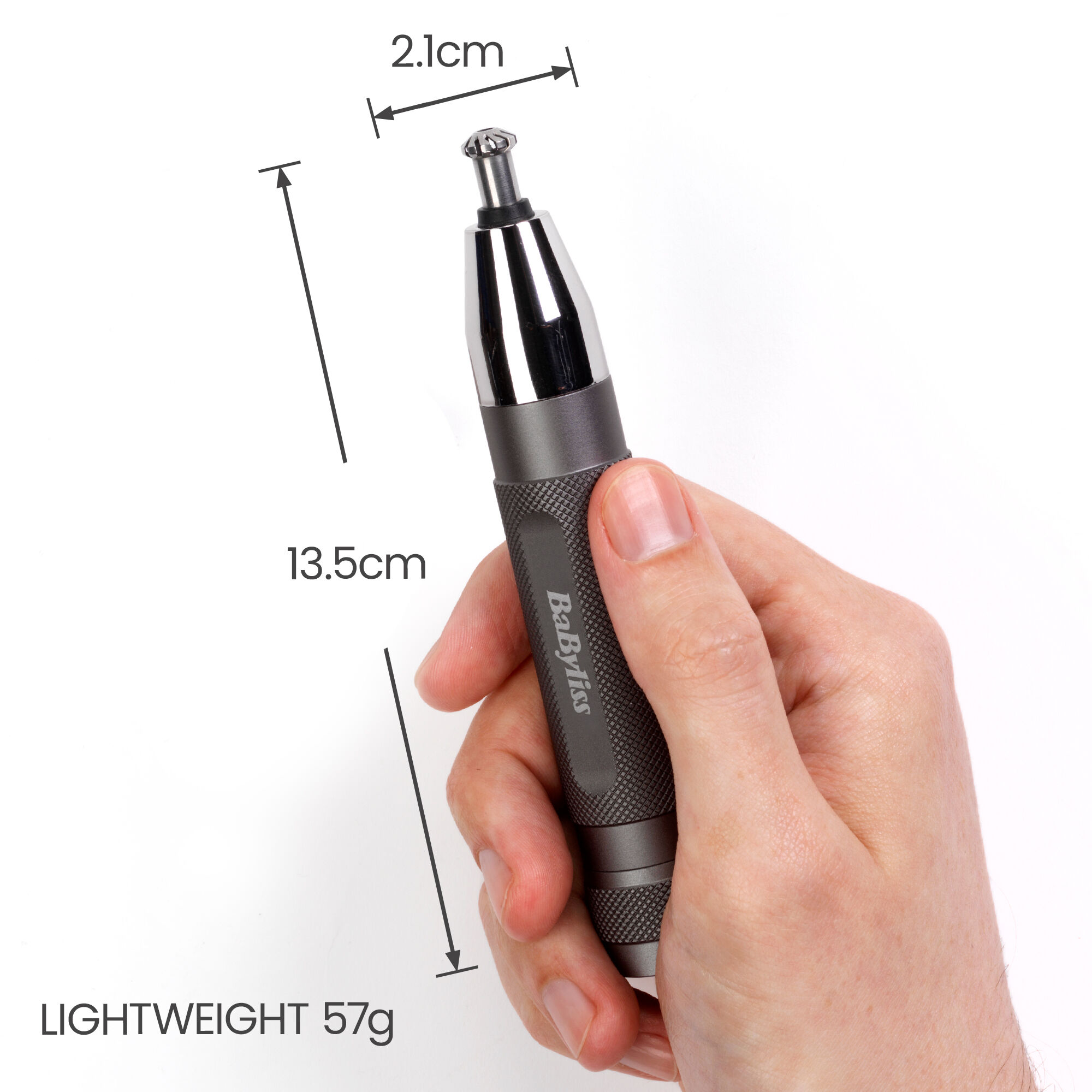 2.1cm x 13.5cm. LIGHTWEIGHT 57g.
