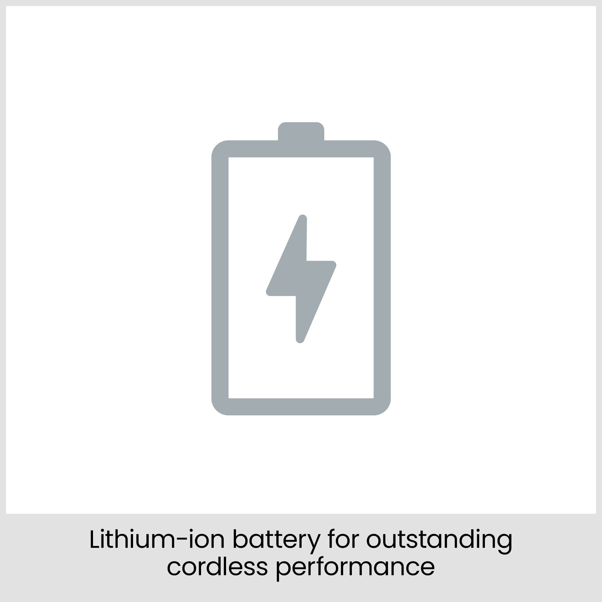 Lithium-ion battery for outstanding cordless performance