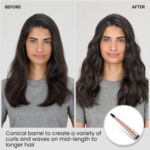 BaByliss Rose Quartz Conical Curling Wand