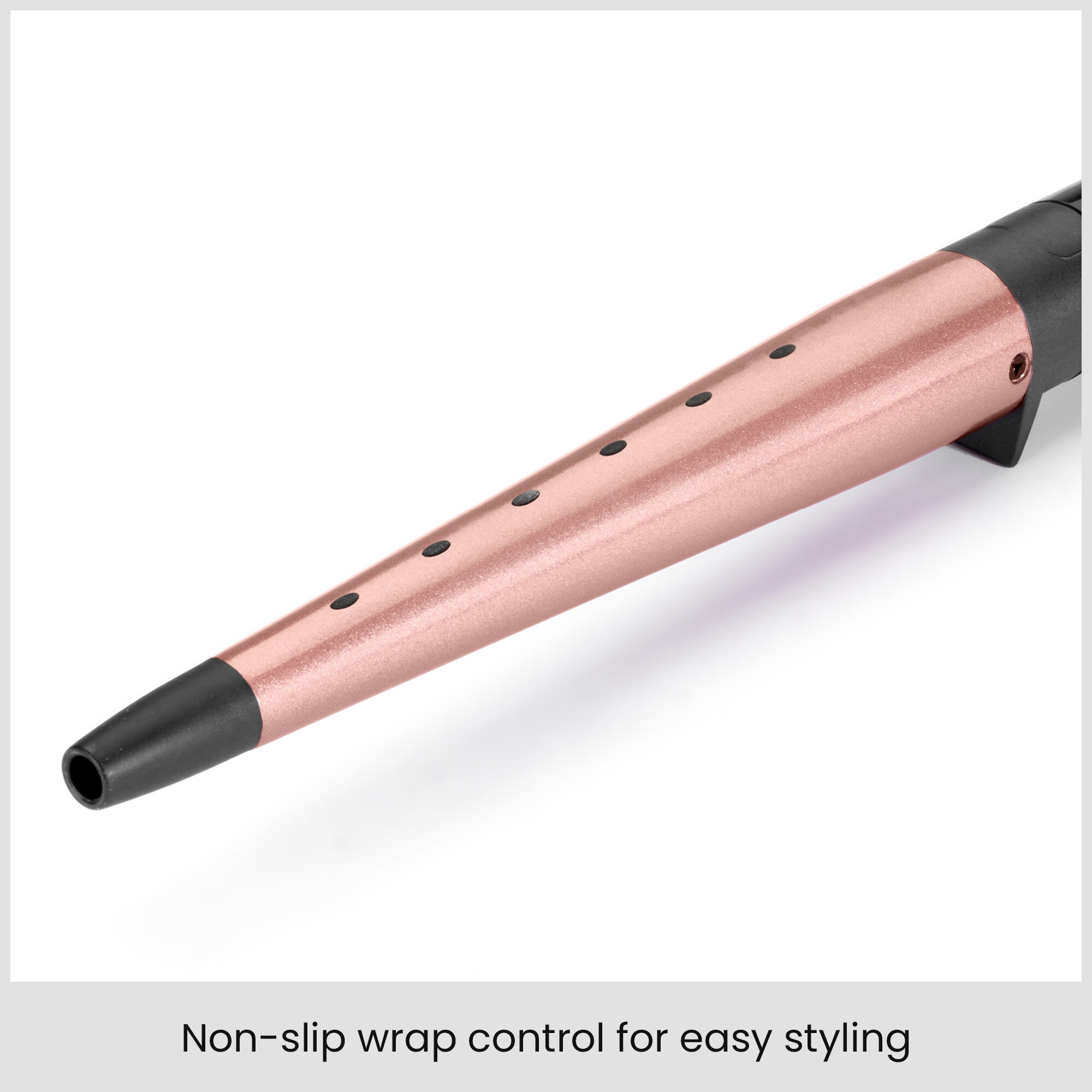 Non-slip wrap control for easy styling