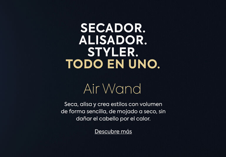 AIR WAND. - Seca, alisa y crea estilos con volumen de forma sencilla, de mojado a seco, sin da&ntilde;ar el cabello por el calor.