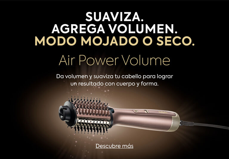 AIR POWER VOLUME. - Da volumen y suaviza tu cabello para lograr un resultado con cuerpo y forma.